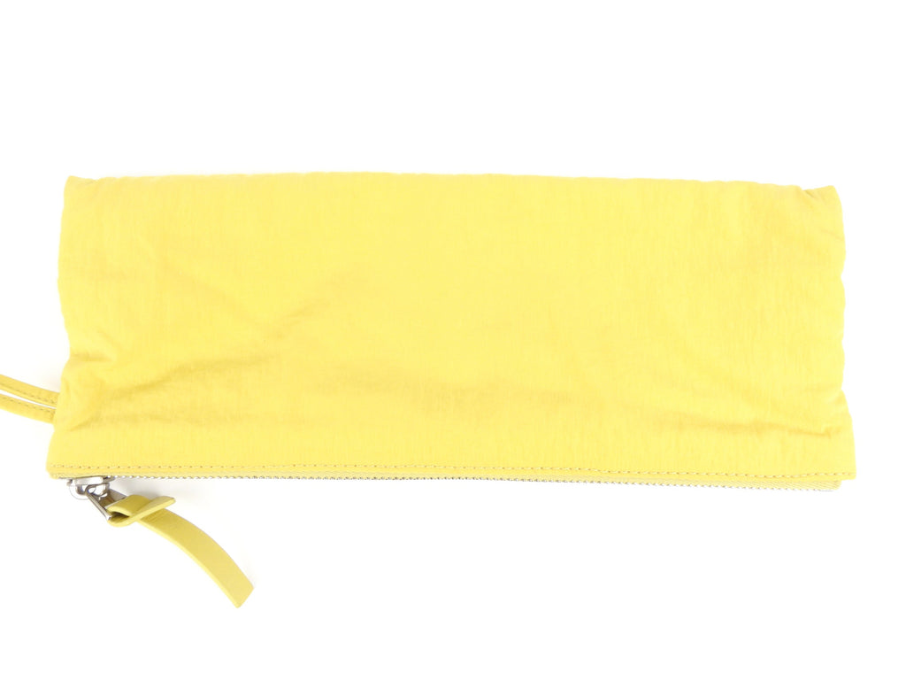 Bottega Veneta Yellow Shiny Leather Intrecciato Crossbody Shoulder Bag