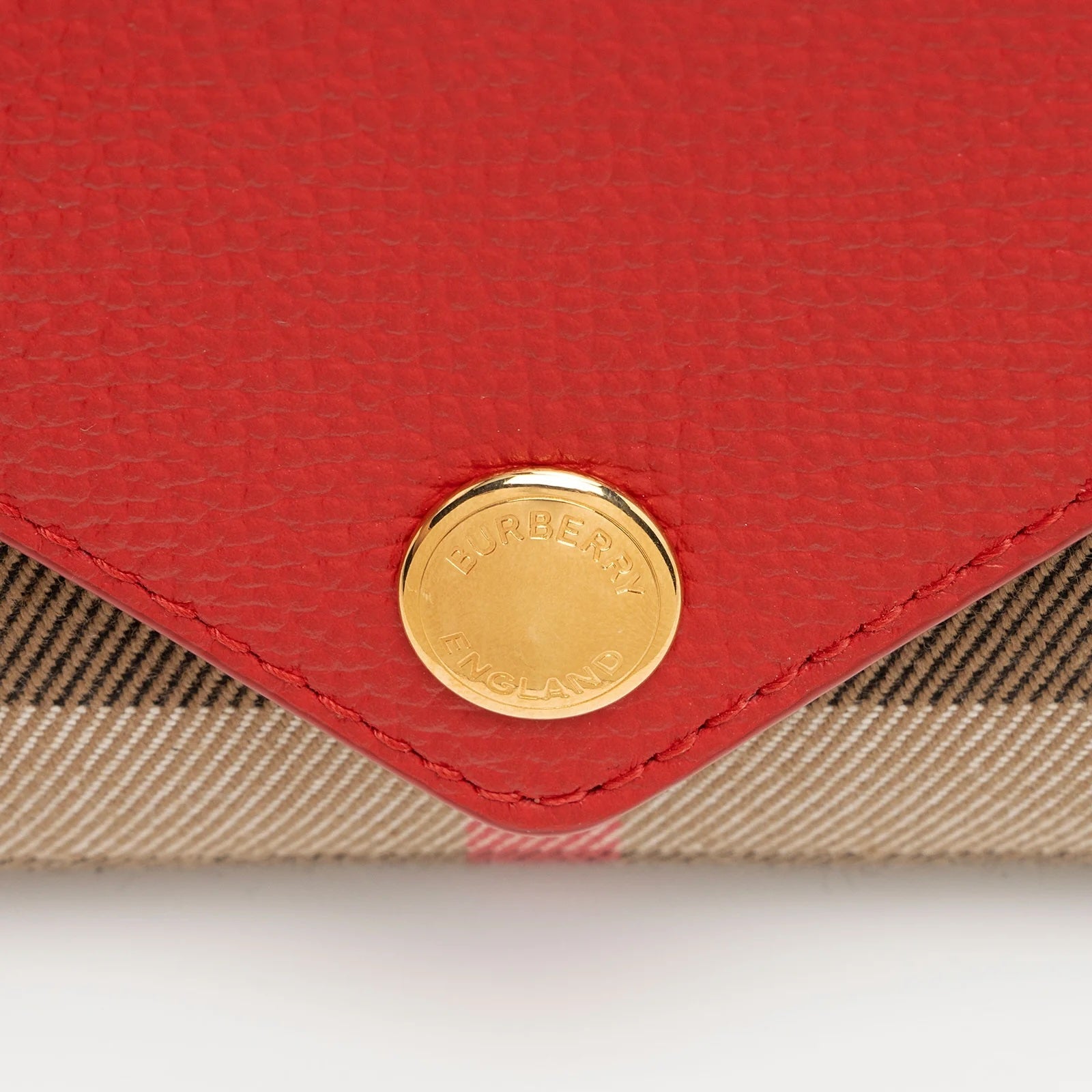 BURBERRY HALTON HILLS CHECK CANVAS & CALFSKIN LEATHER WALLET