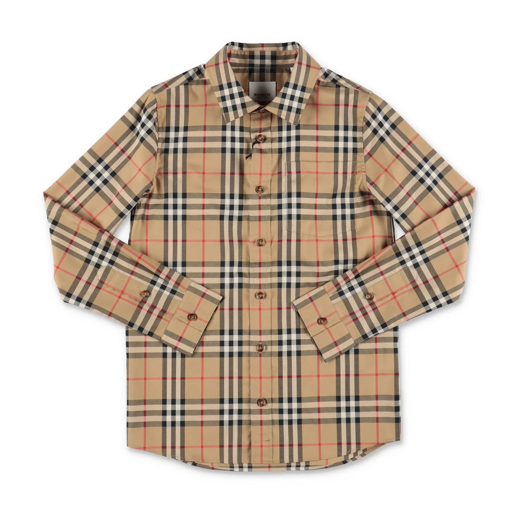 BURBERRY KIDS NOVA CHECK BUTTON DOWN SHIRT