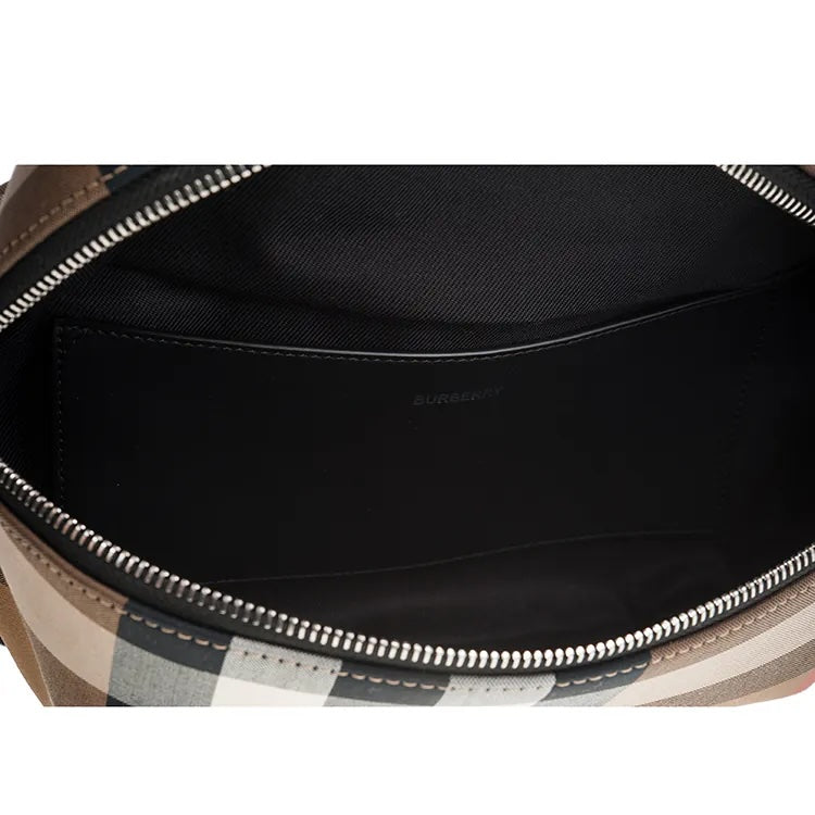 BURBERRY MEN'S SONNY CHECK BELT BAG