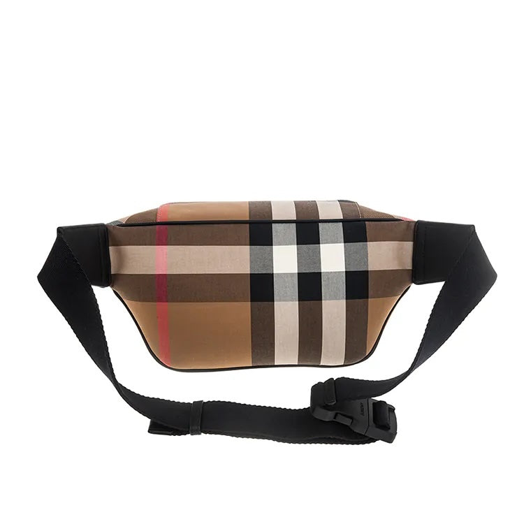 BURBERRY MEN'S SONNY CHECK BELT BAG