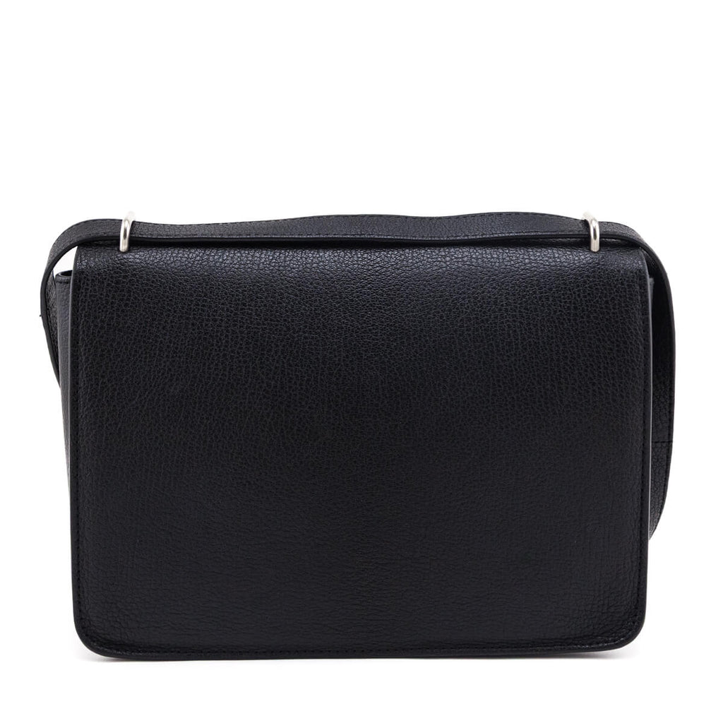 Burberry Black Goatskin Medium D-Ring Bag
