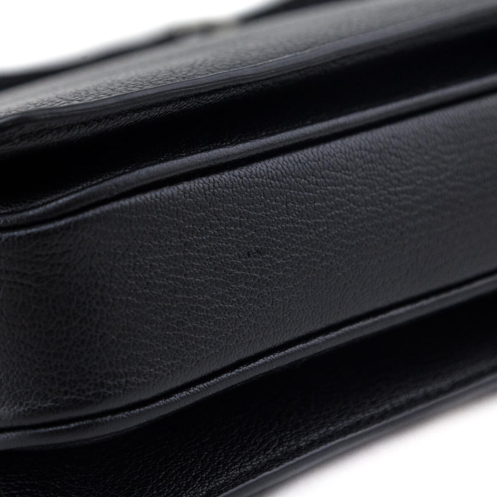 Burberry Black Goatskin Medium D-Ring Bag
