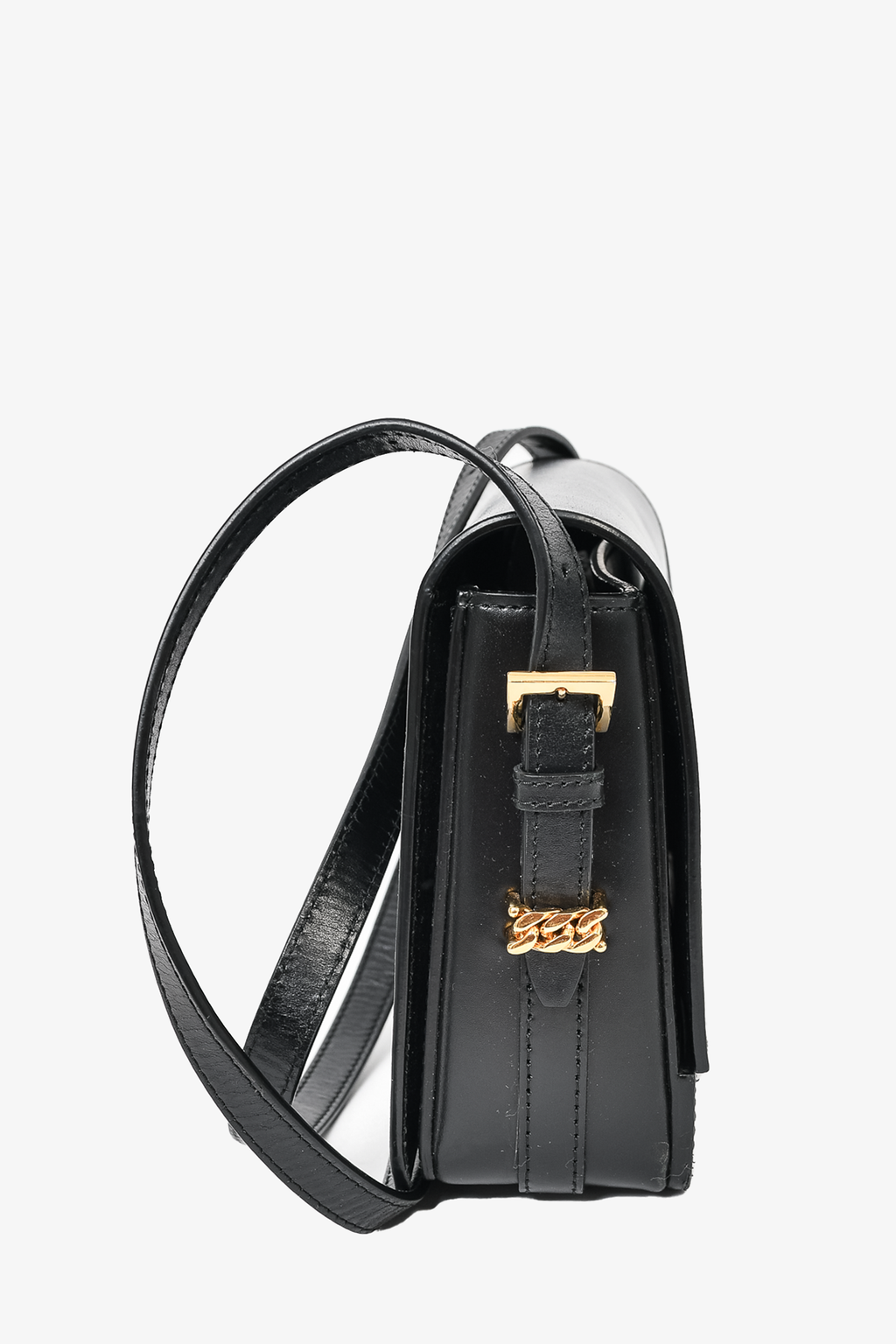 Burberry Black Smooth Leather 'Grace' Crossbody