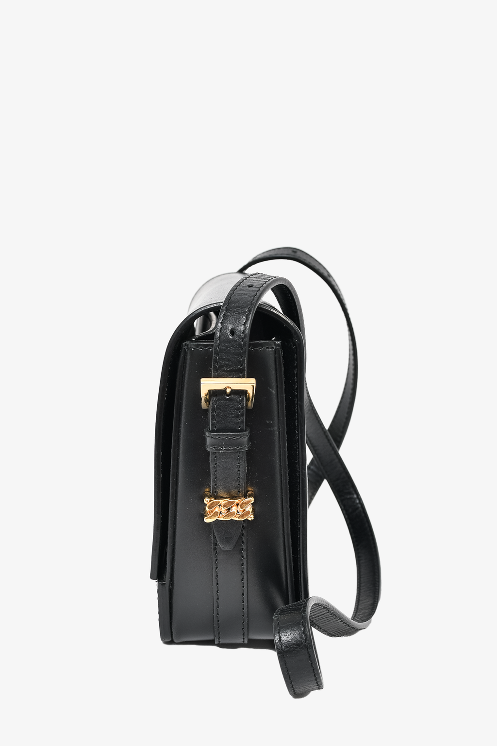 Burberry Black Smooth Leather 'Grace' Crossbody