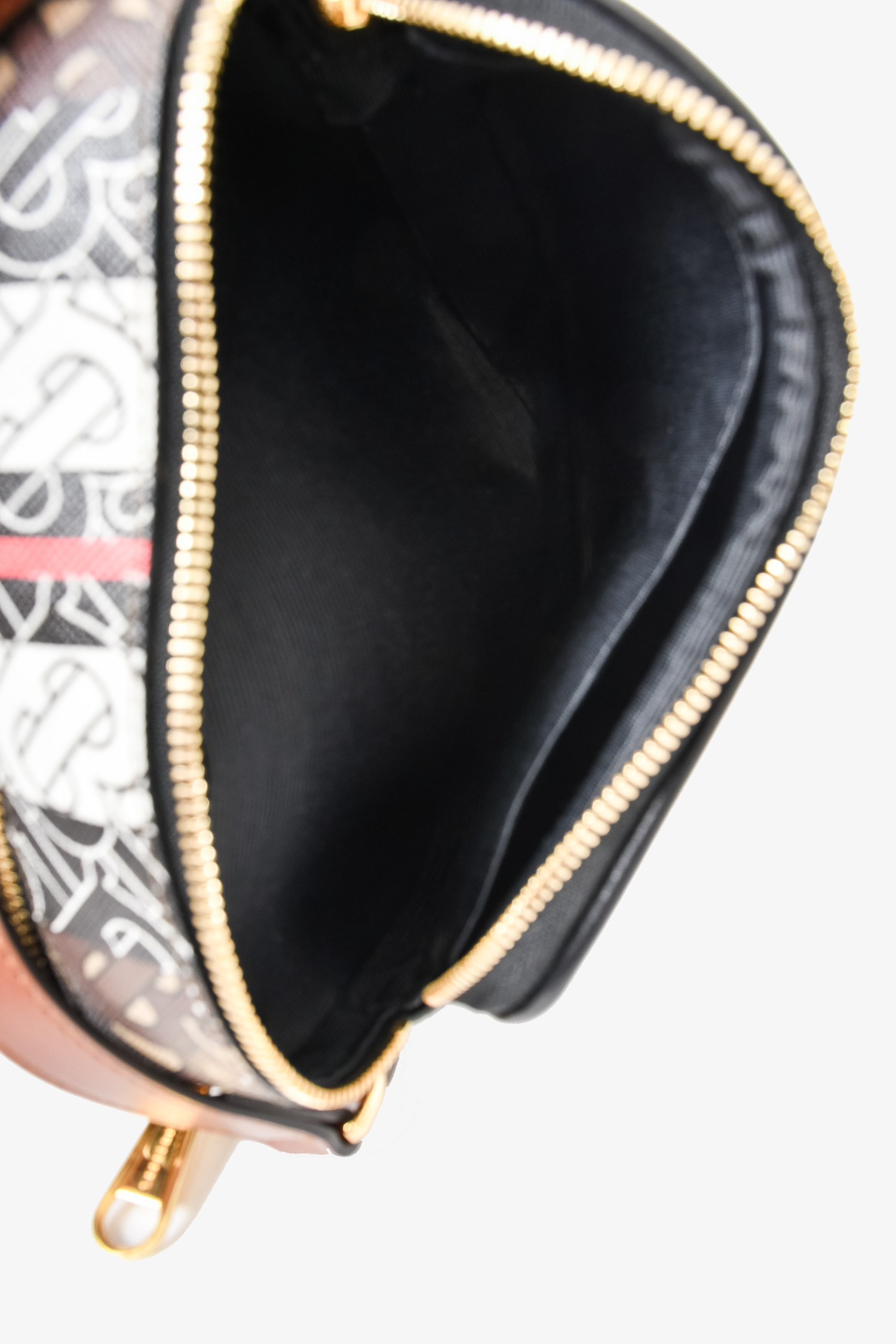 Burberry Brown E-Canvas Monogram Mini Camera Bag