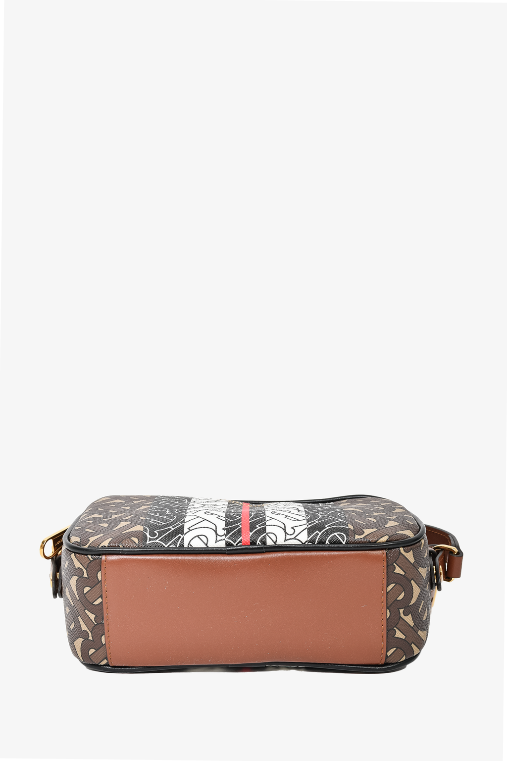 Burberry Brown E-Canvas Monogram Mini Camera Bag