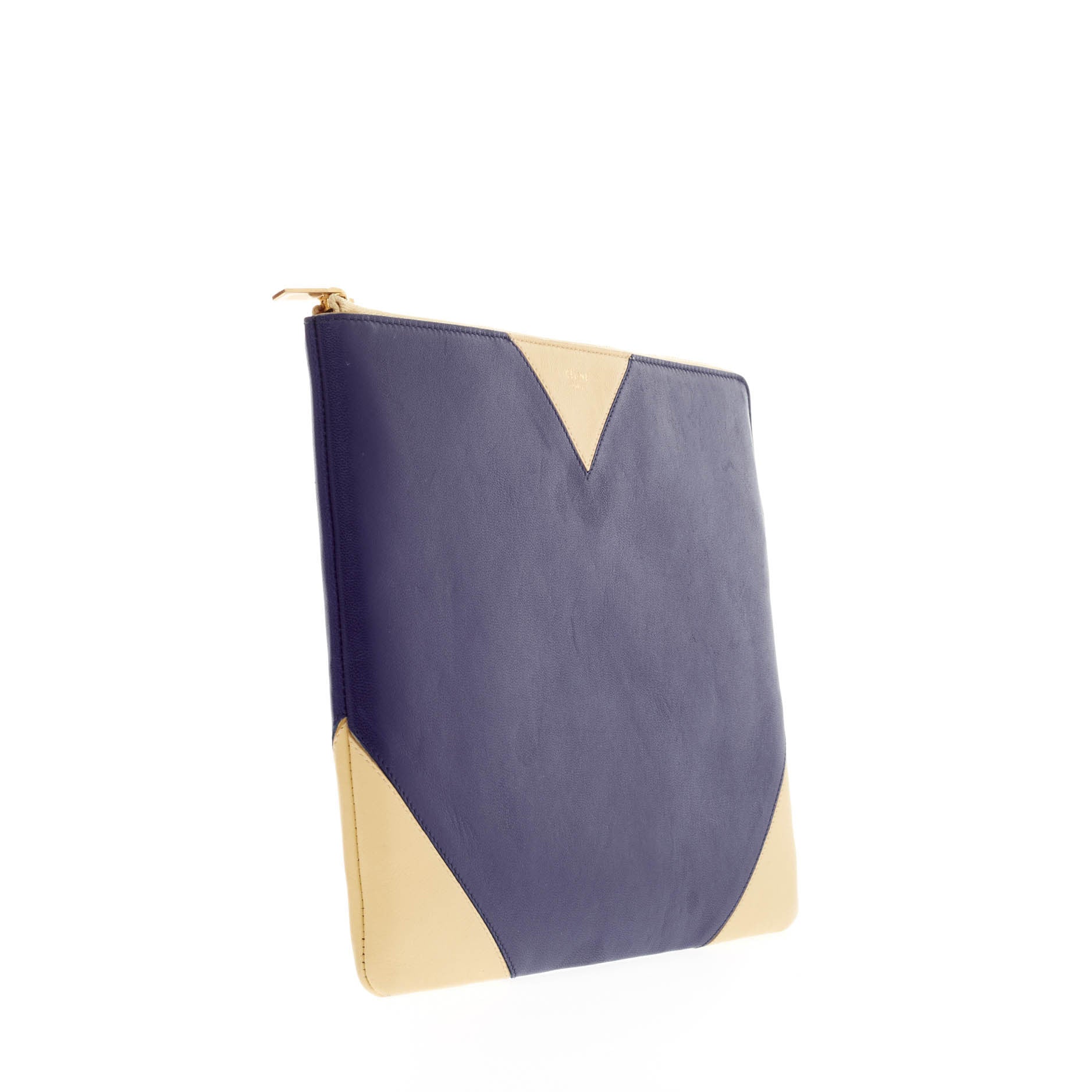 Coeur Clutch Bi-Color Leather