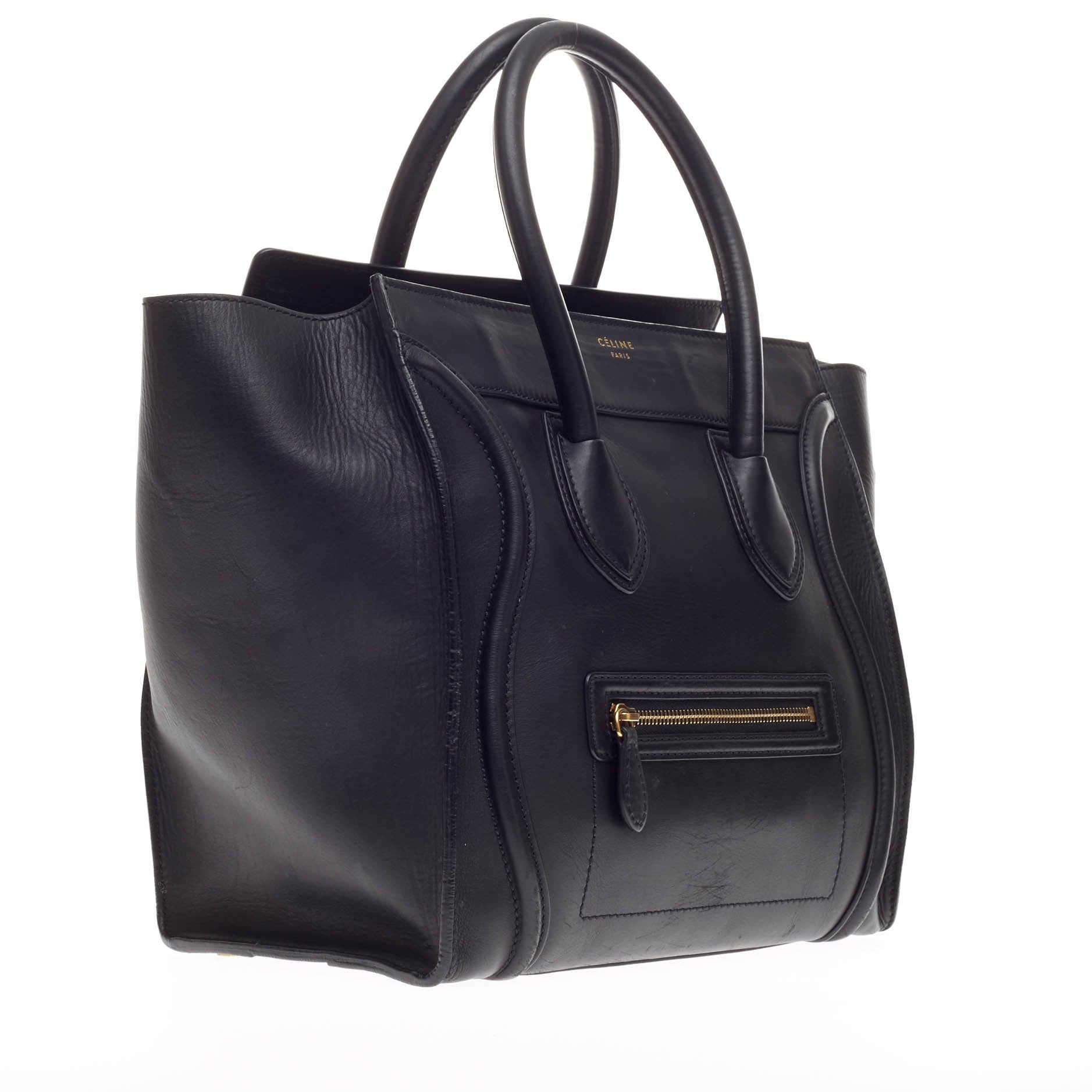 Luggage Handbag Smooth Leather Mini
