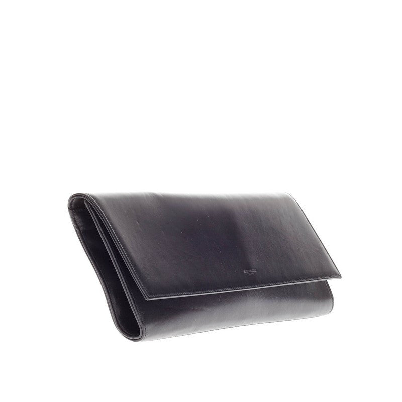 Diagonale Clutch Leather