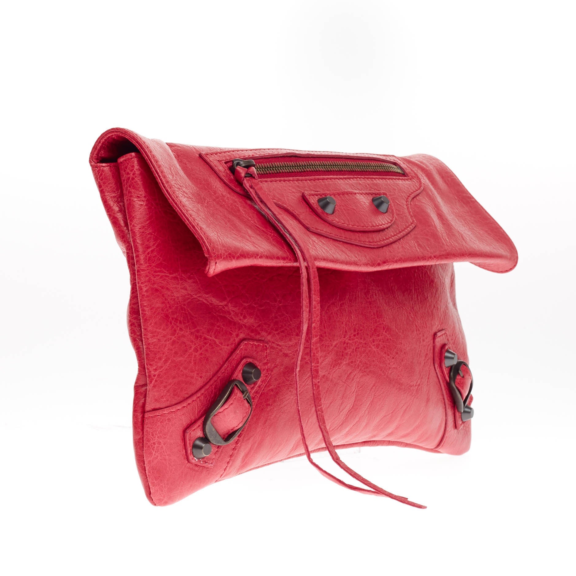 Envelope Clutch Classic Studs Leather