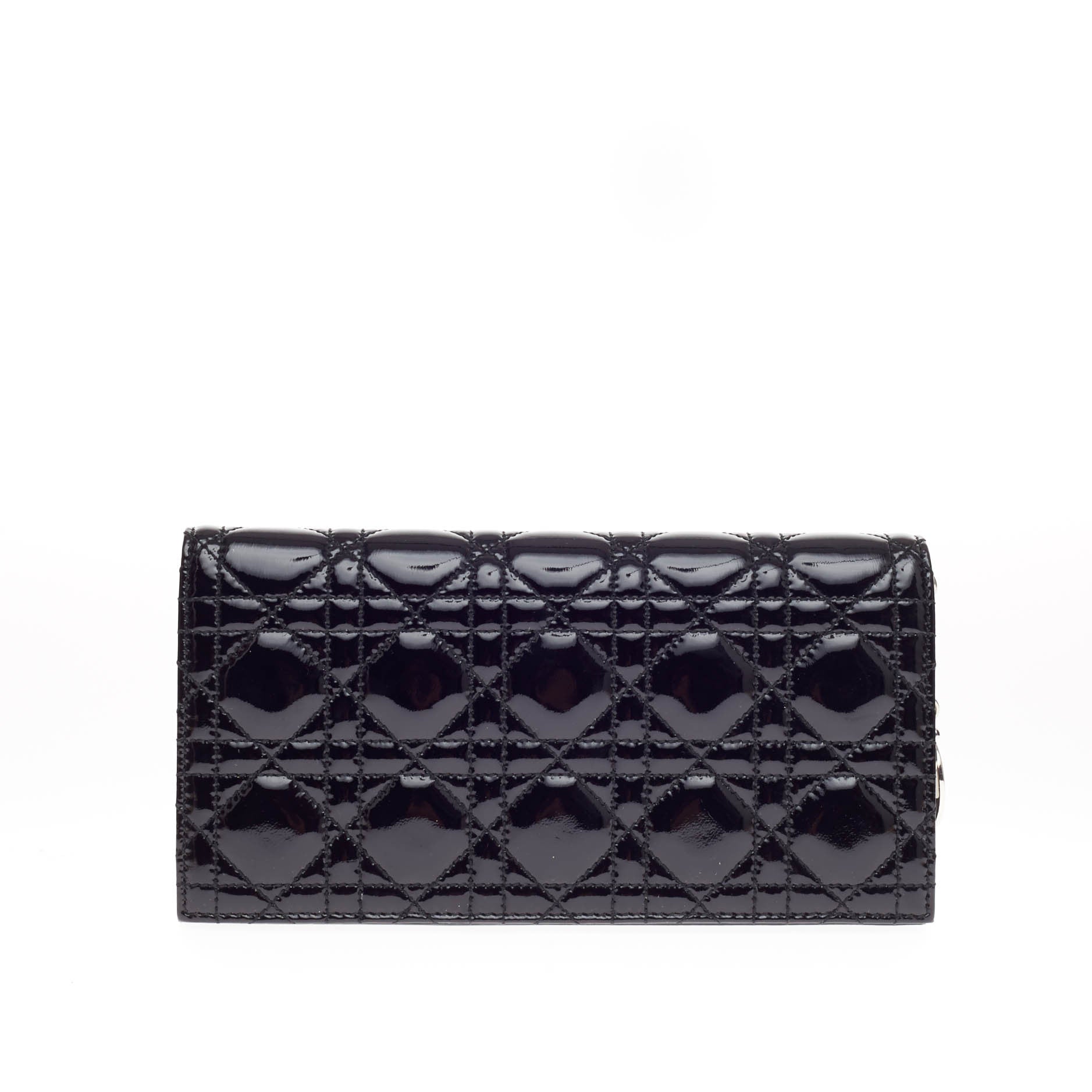 Lady Dior Evening Chain Clutch Cannage Quilt Patent