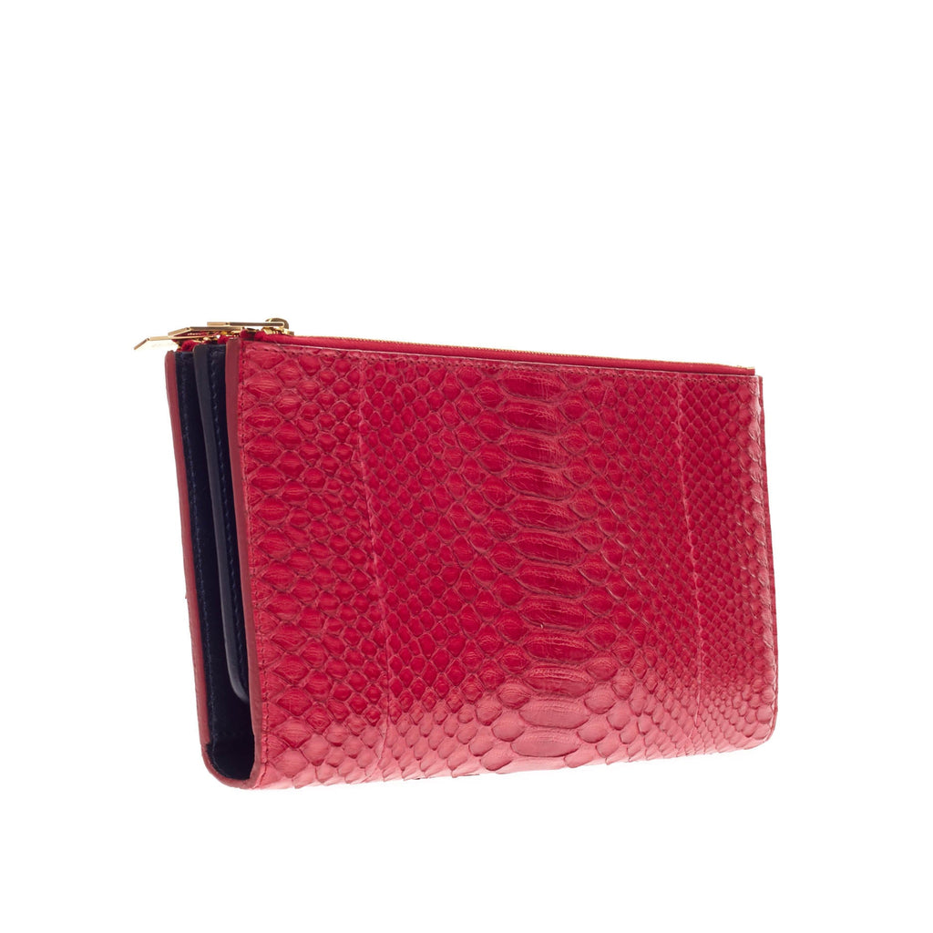 Triple Zip Clutch Python