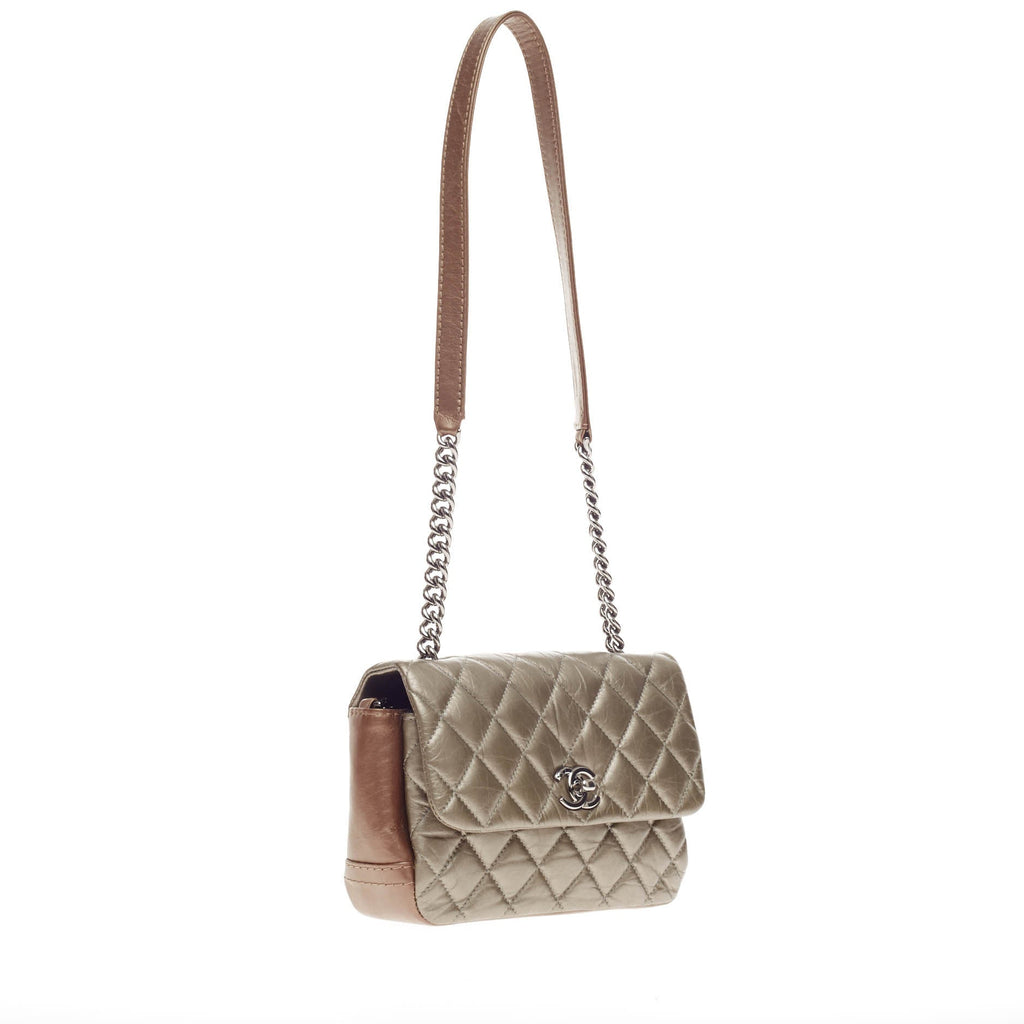 Lady Pearly Flap Bag Quilted Calfskin Mini