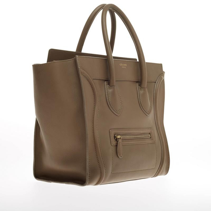 Luggage Handbag Smooth Leather Mini