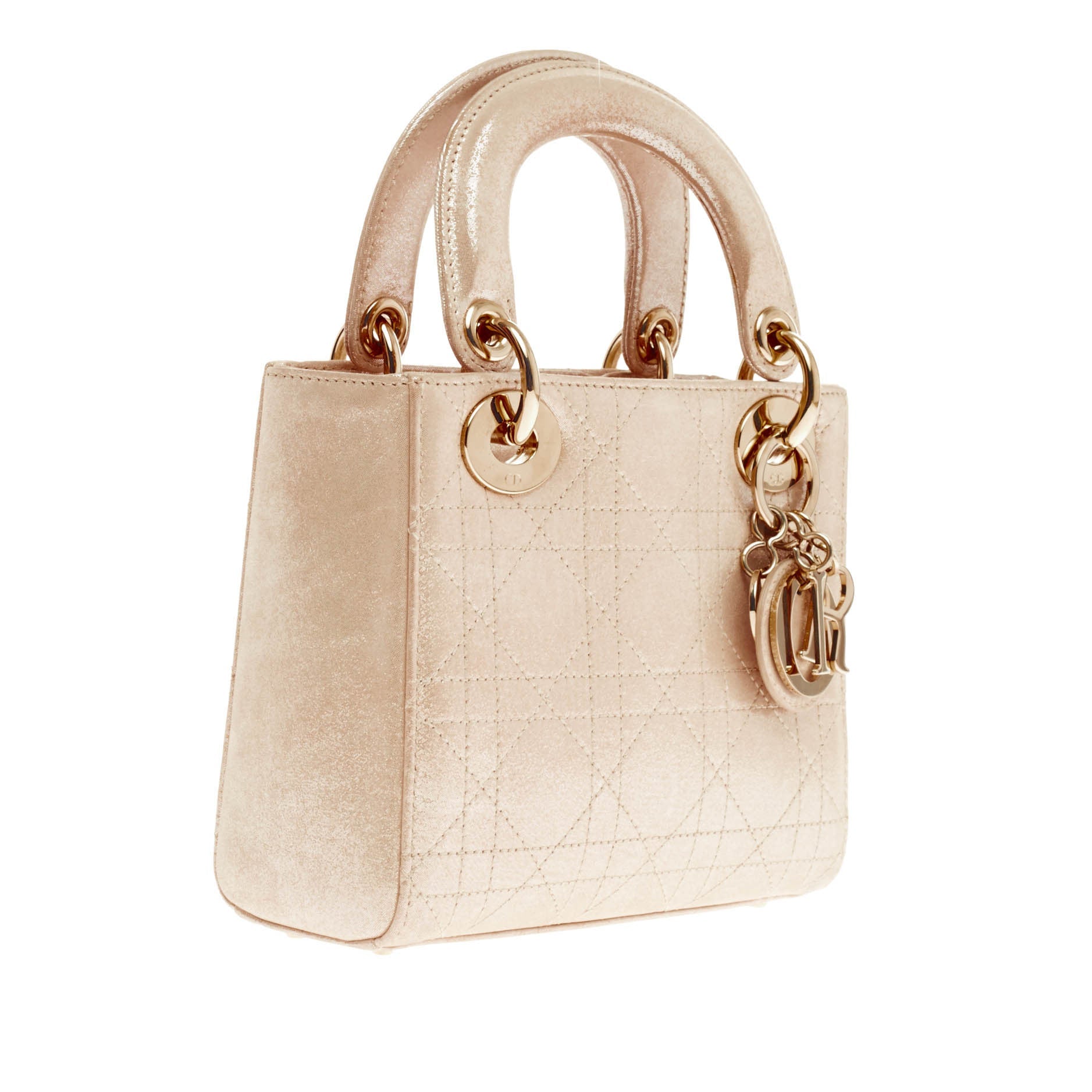 Lady Dior Handbag Stitched Cannage Leather Mini