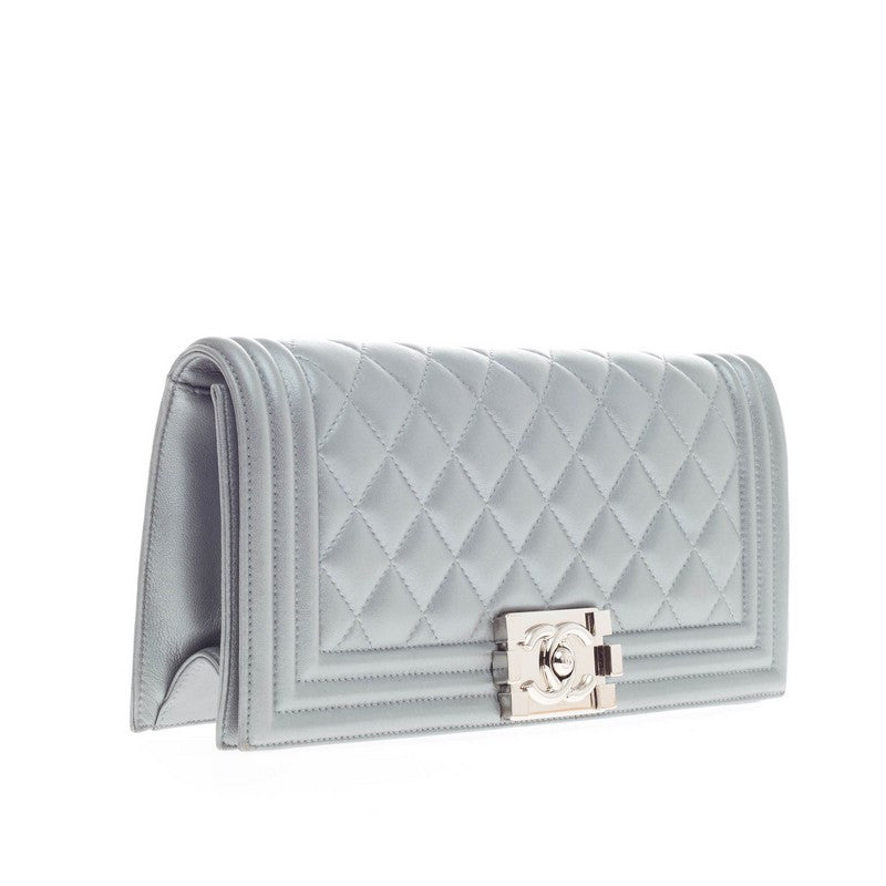 Boy Flap Clutch Quilted Calfskin Small