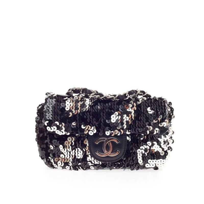 Flap Bag Sequin Mini