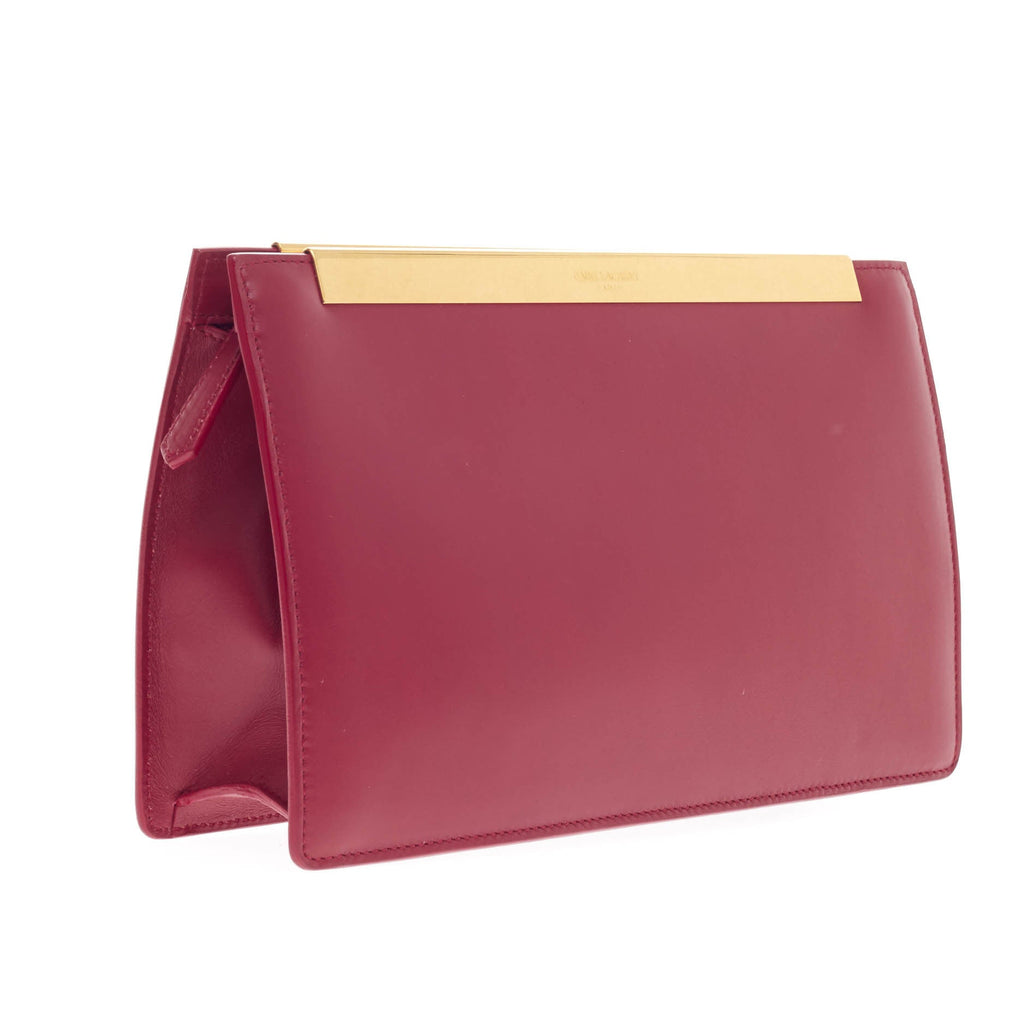 Lutetia Zipper Clutch Leather