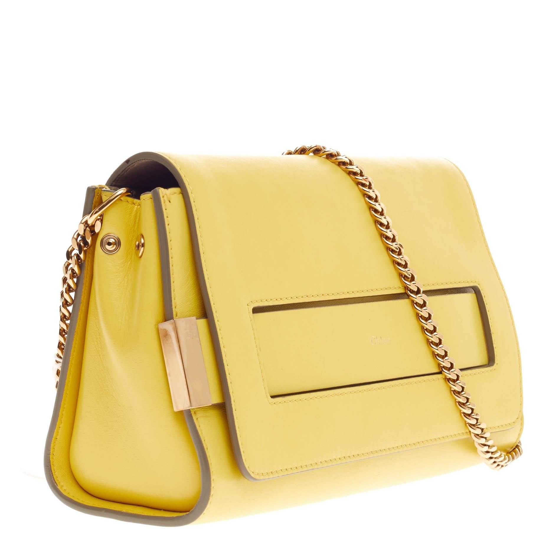 Elle Chain Clutch Leather Medium