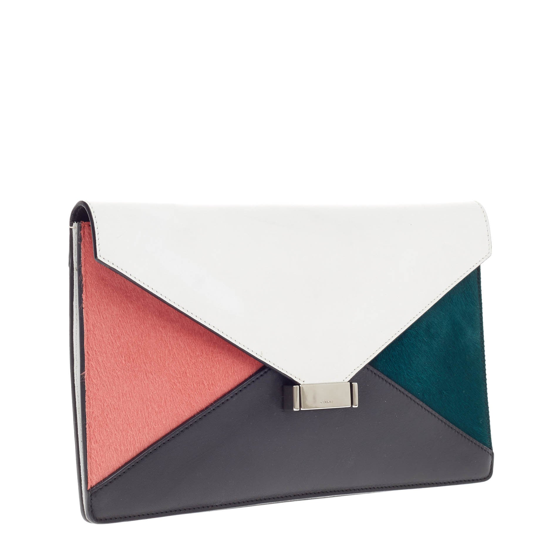 Diamond Clutch Pony Hair and Leather Medium