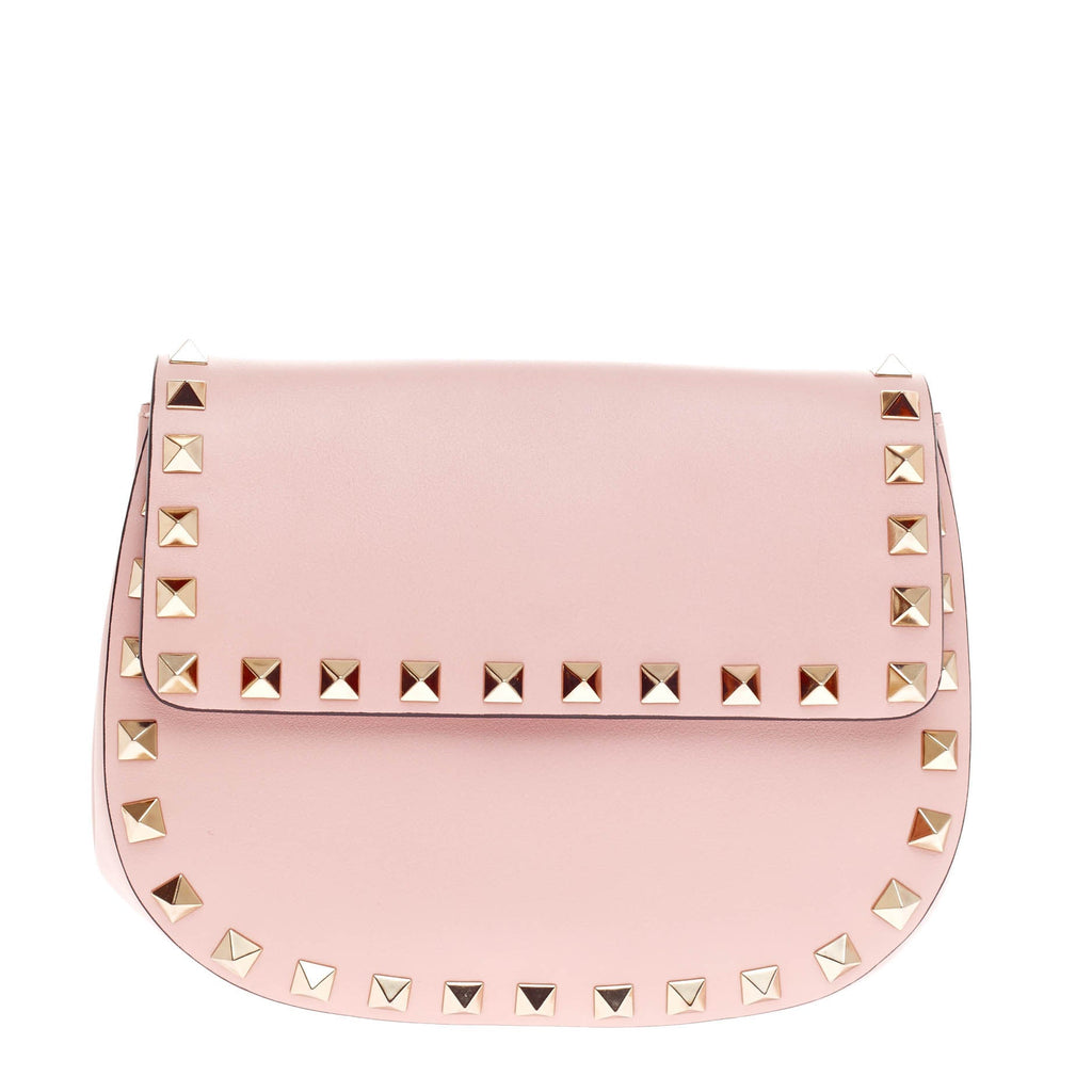 Rockstud Saddle Crossbody Bag Leather Mini