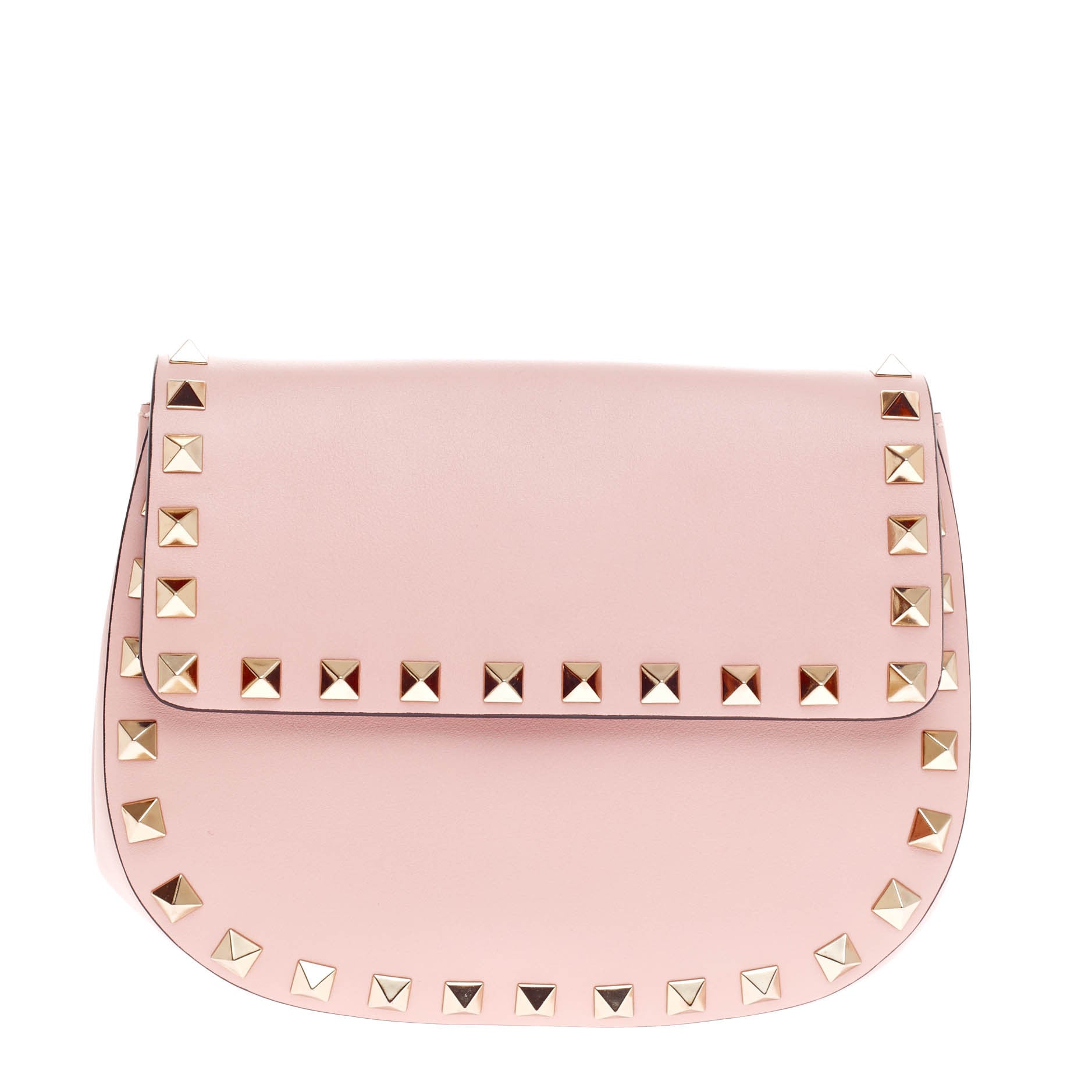 Rockstud Saddle Crossbody Bag Leather Mini