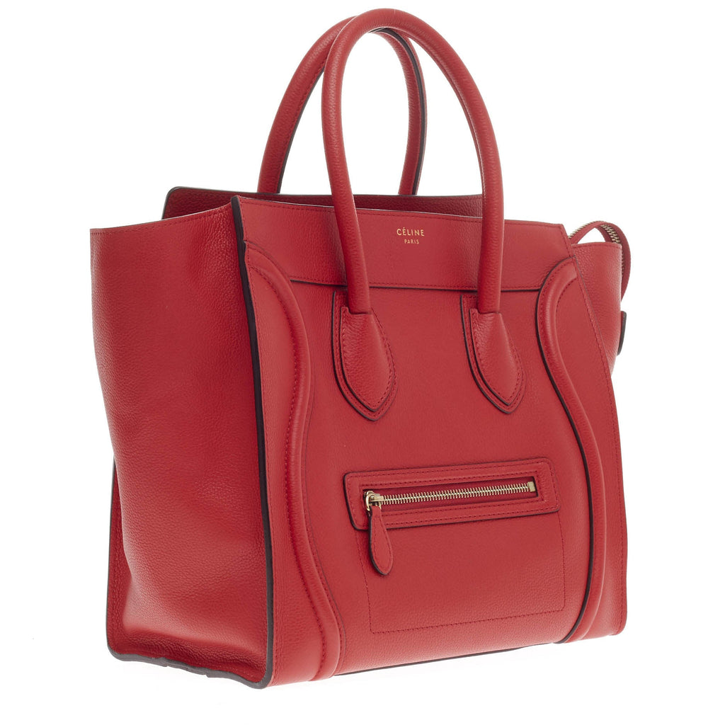 Luggage Handbag Grainy Leather Mini