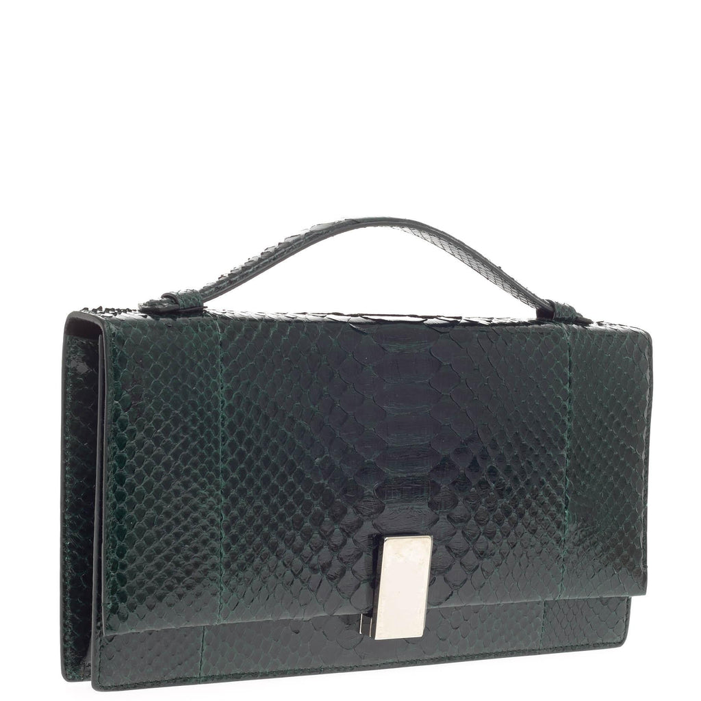 Top Handle Clutch Python