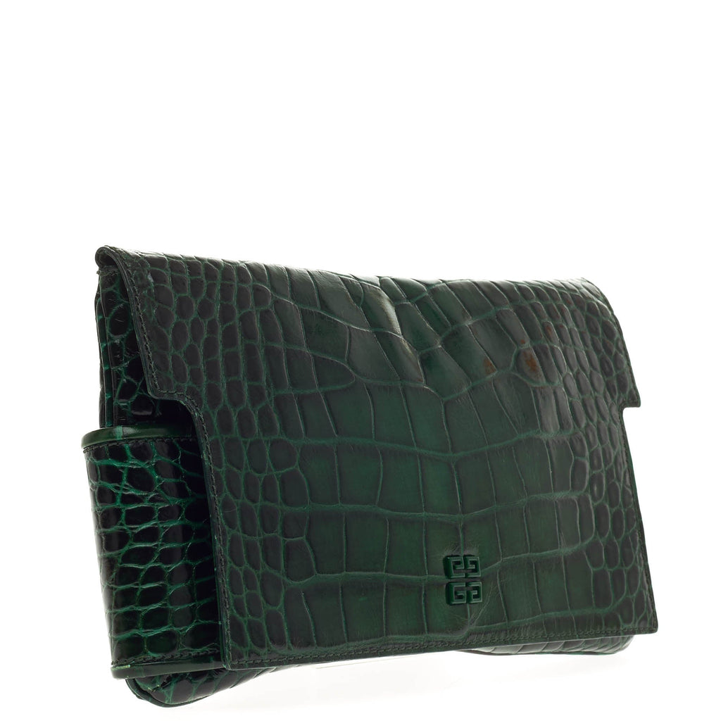 Melancholia Clutch Embossed Crocodile