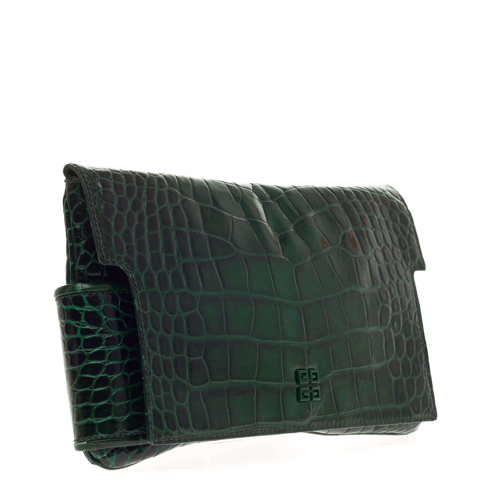 Melancholia Clutch Embossed Crocodile