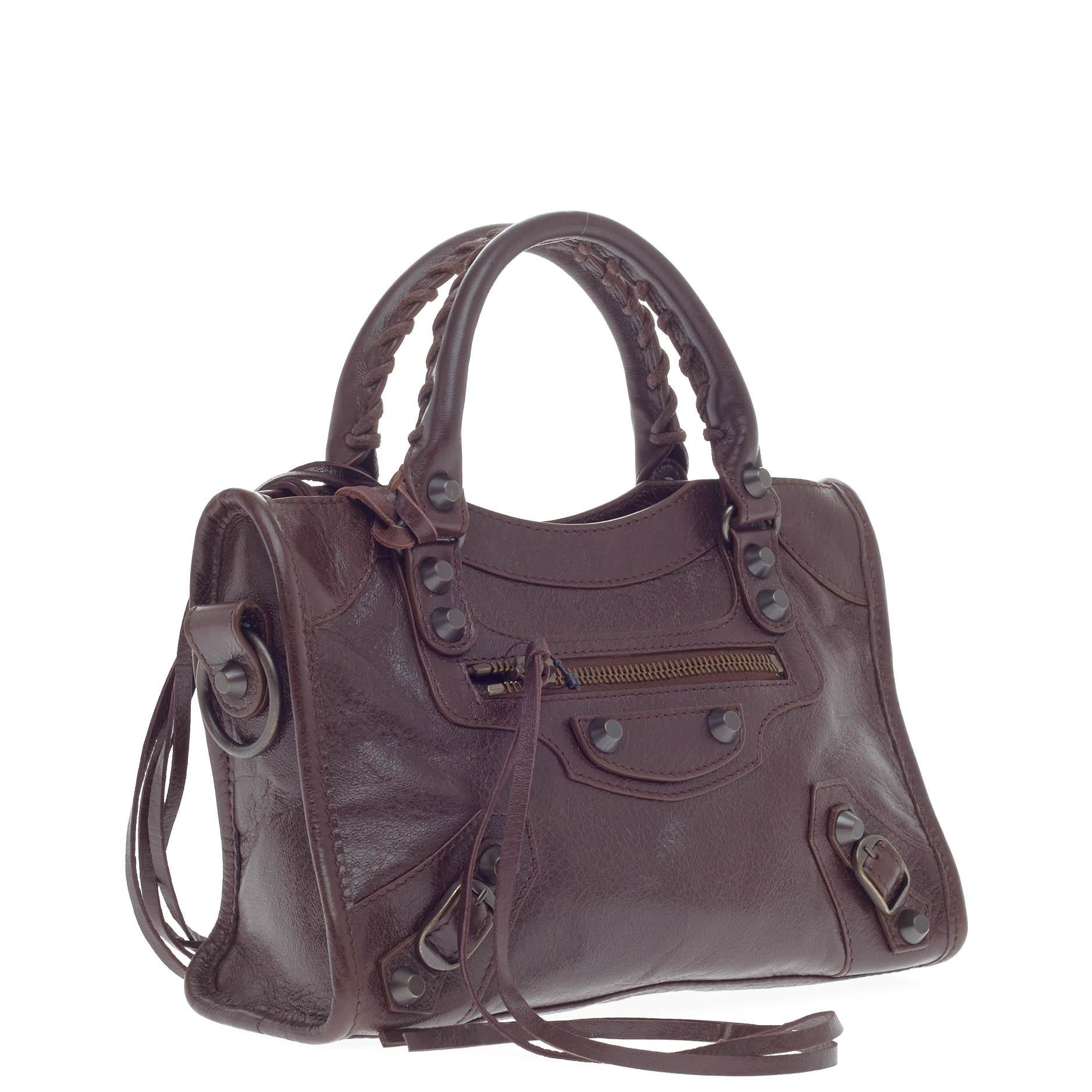 City Classic Studs Handbag Leather Mini