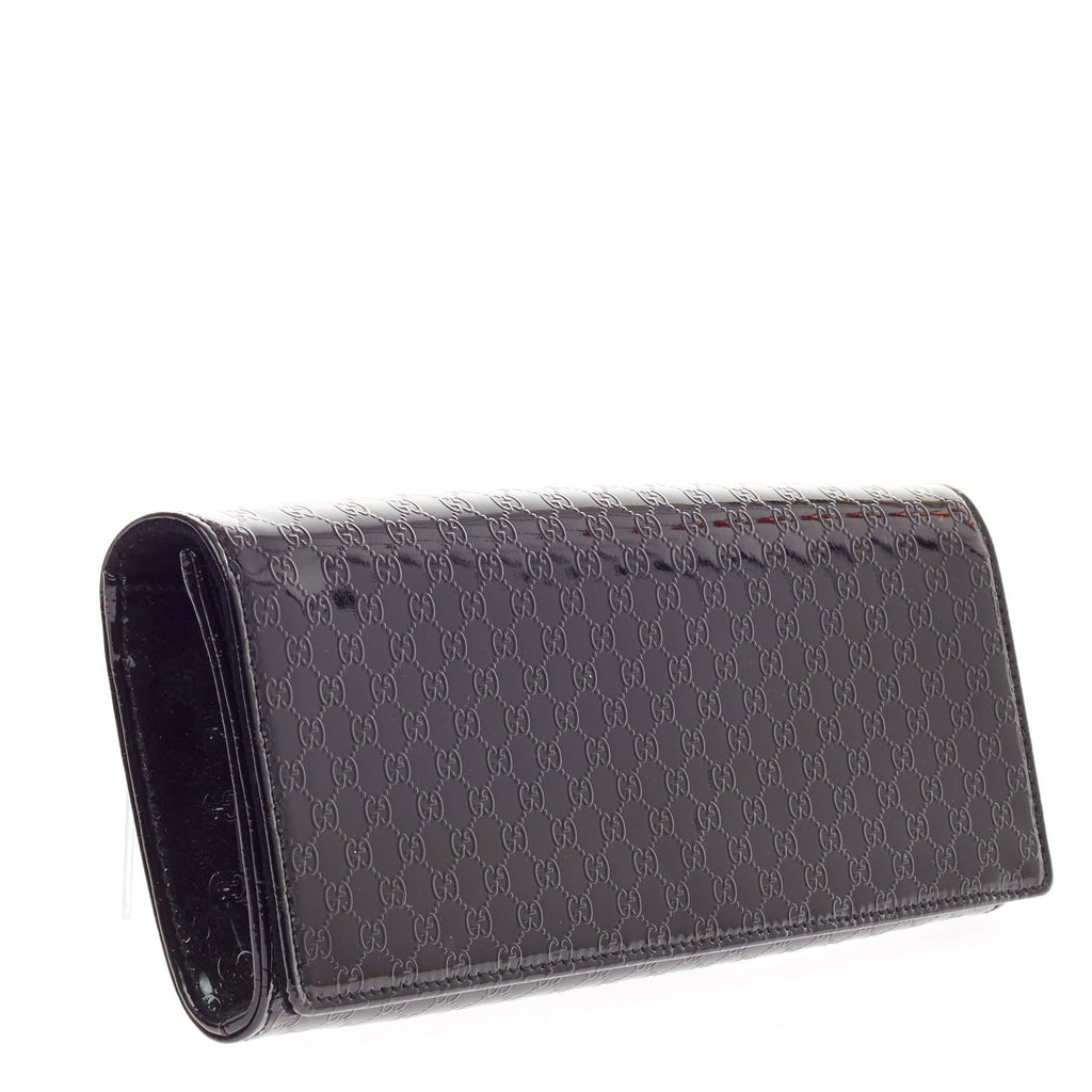 Broadway Clutch Patent Microguccissima Leather Medium