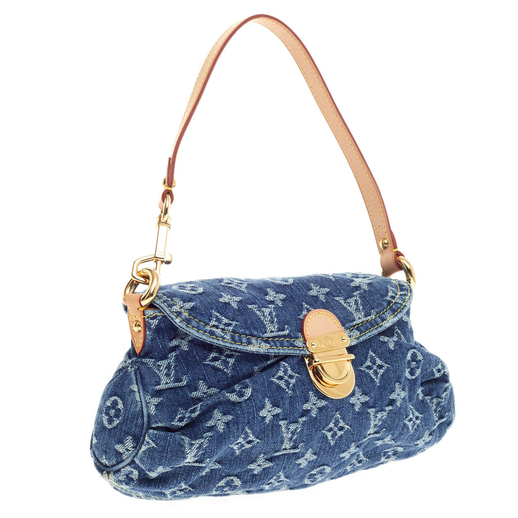 Pleaty Handbag Denim Mini