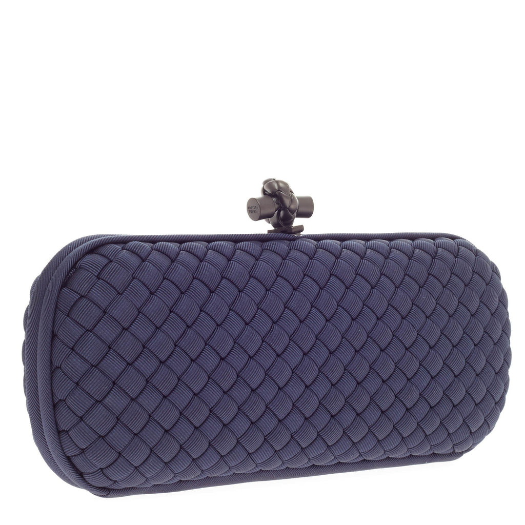 Box Knot Clutch Intrecciato Silk Faille Long