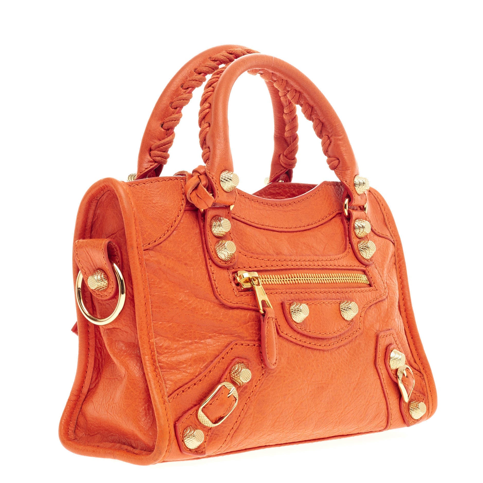 City Giant Studs Handbag Leather Mini