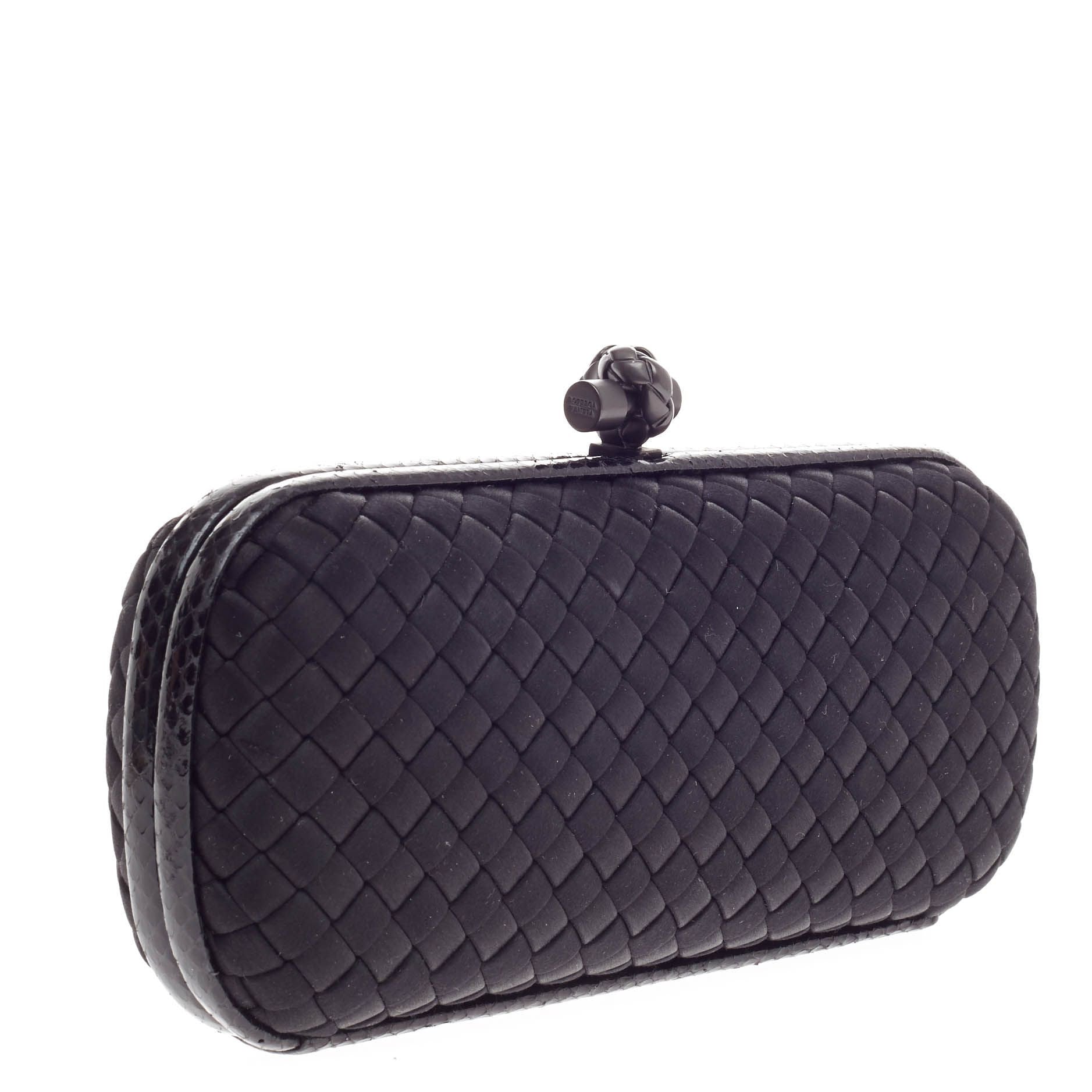 Box Knot Clutch Satin Long