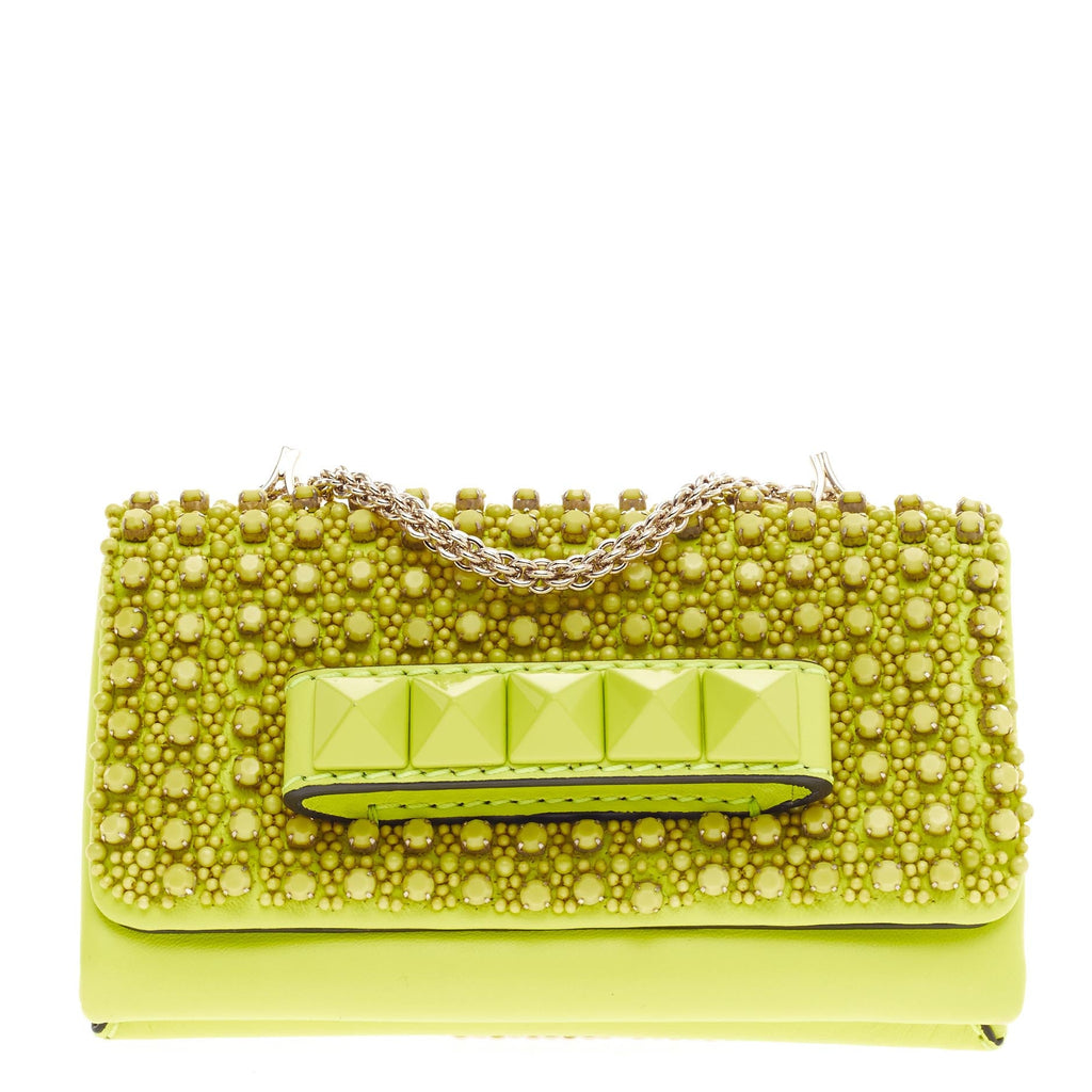 Va Va Voom Clutch Beaded Leather Small