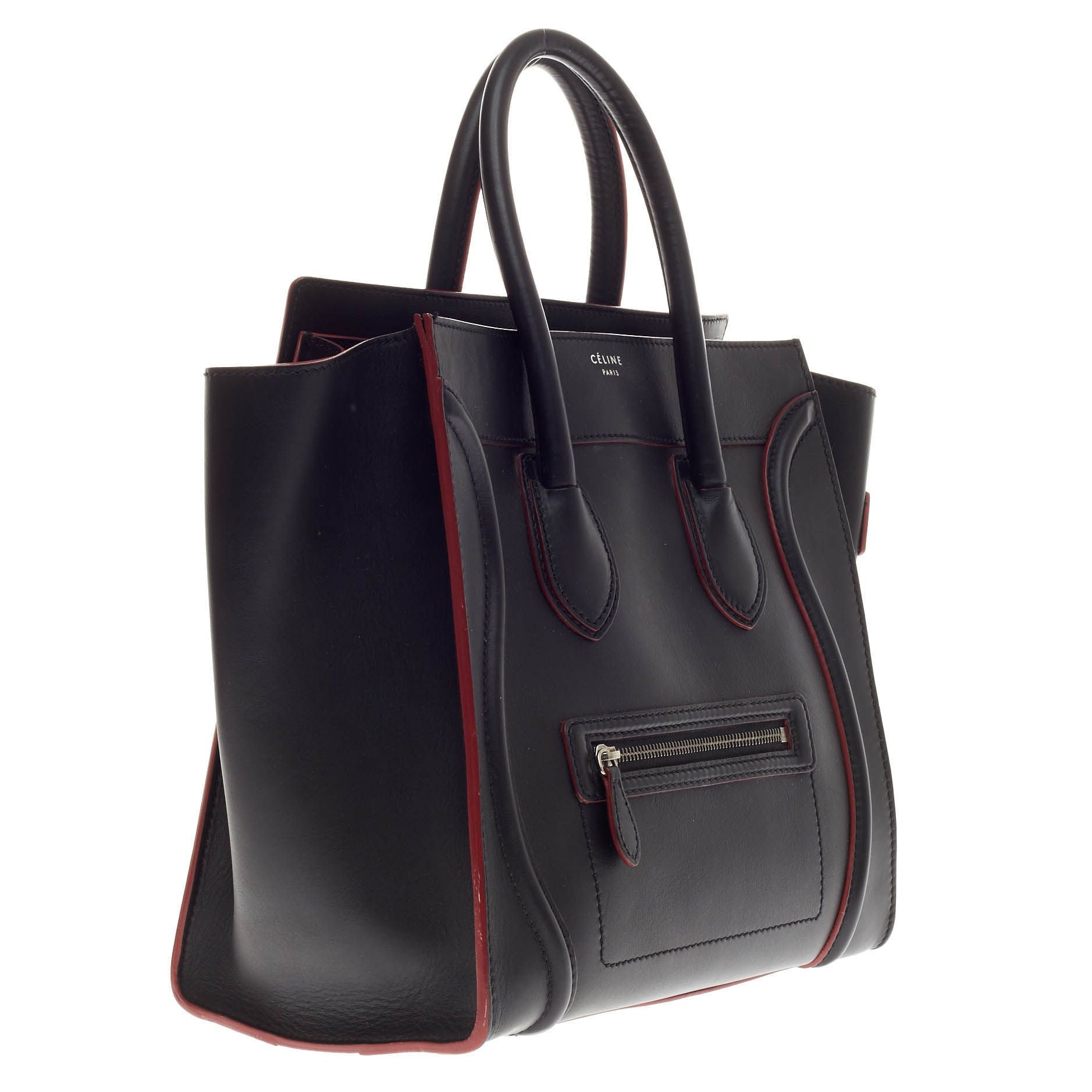 Luggage Handbag Smooth Leather Mini