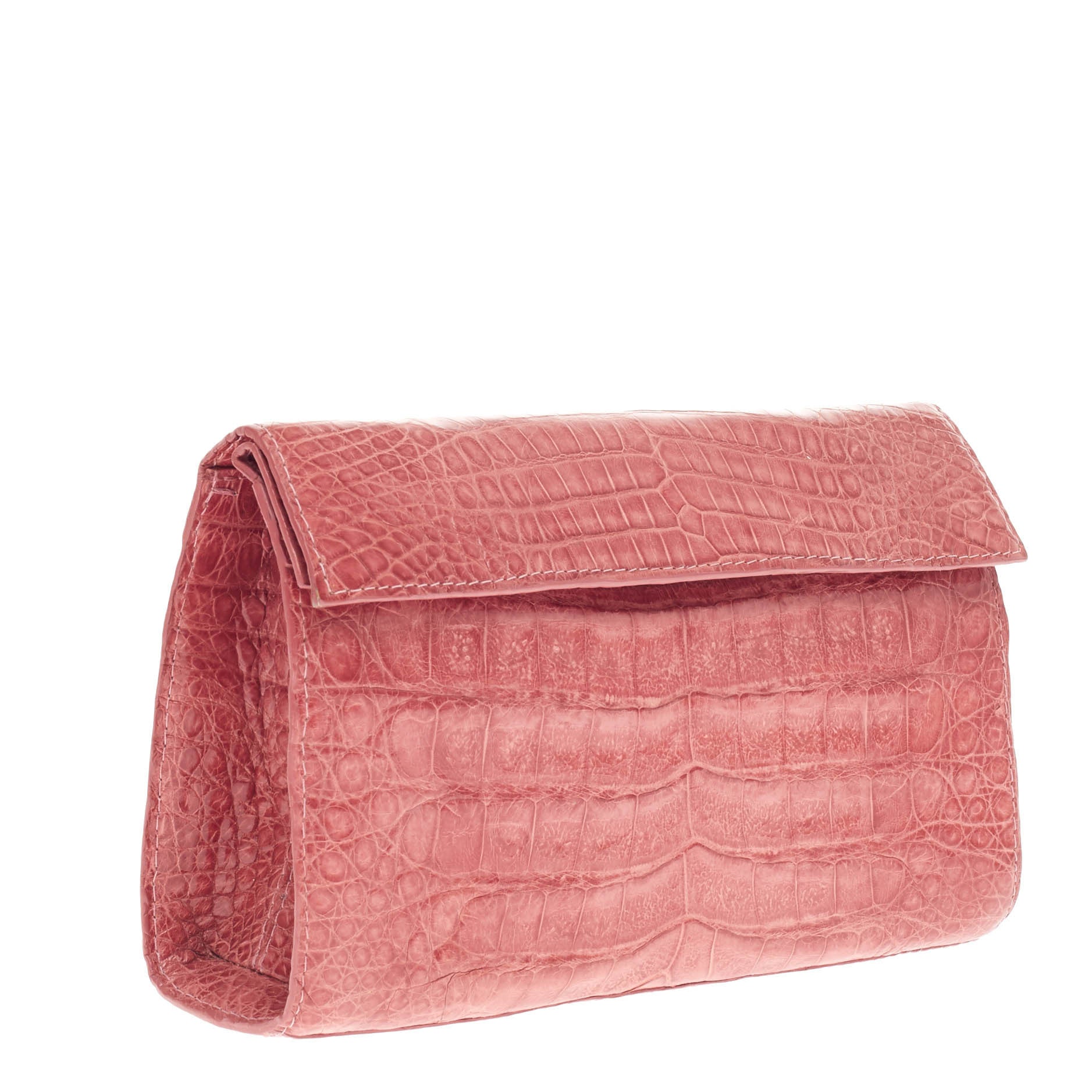 Flap Clutch Crocodile Small