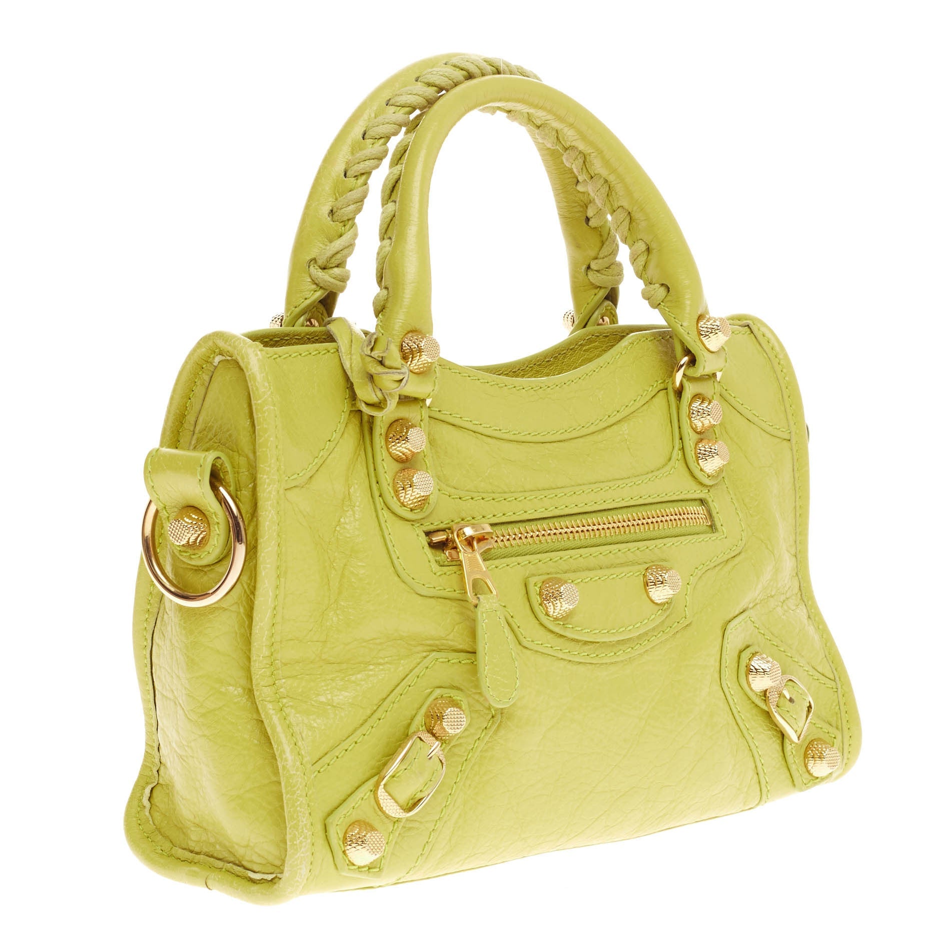 City Giant Studs Handbag Leather Mini