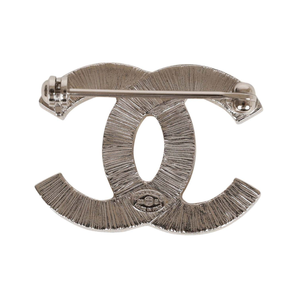 Chanel Crystal CC Brooch