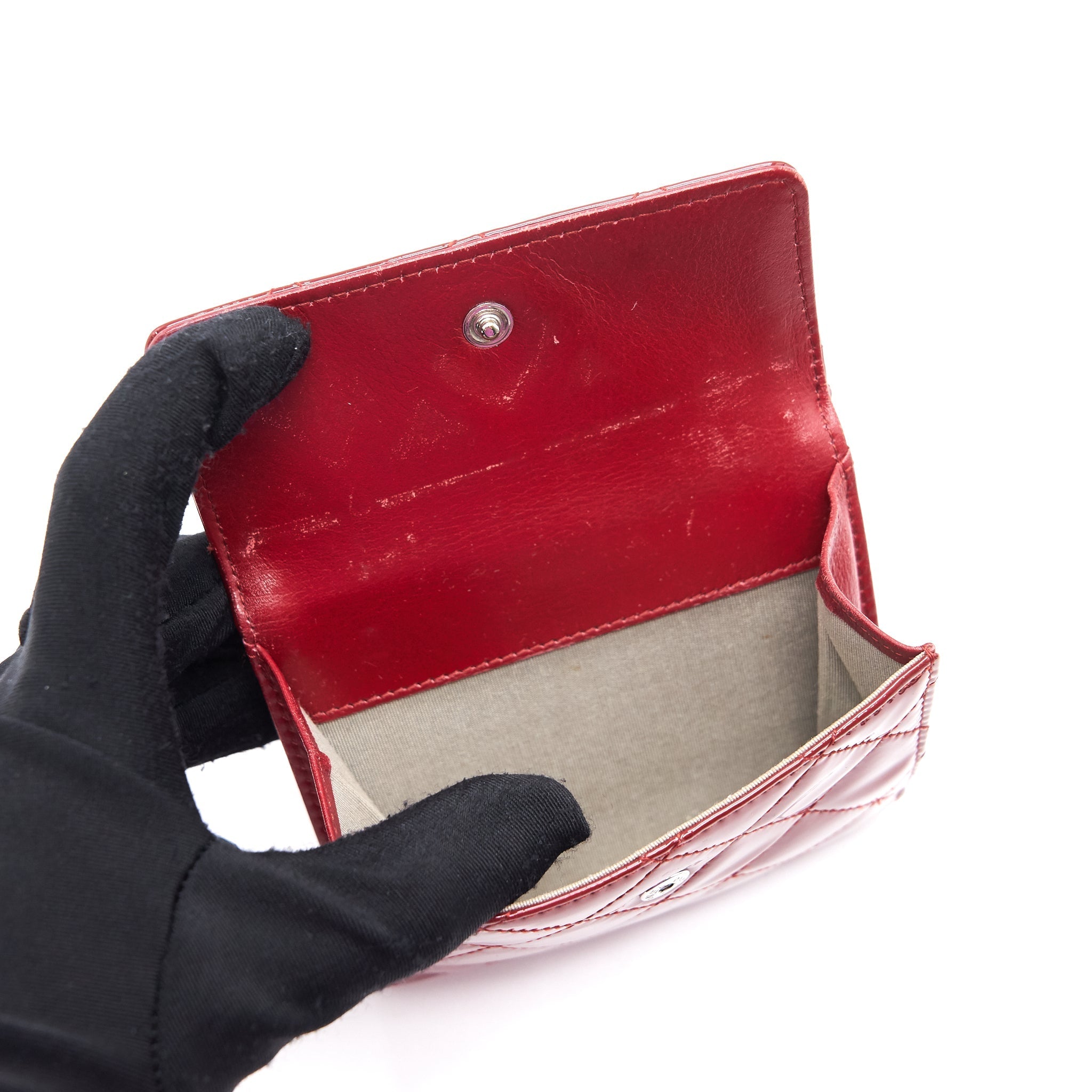 Chanel Patent small Wallet Rouge