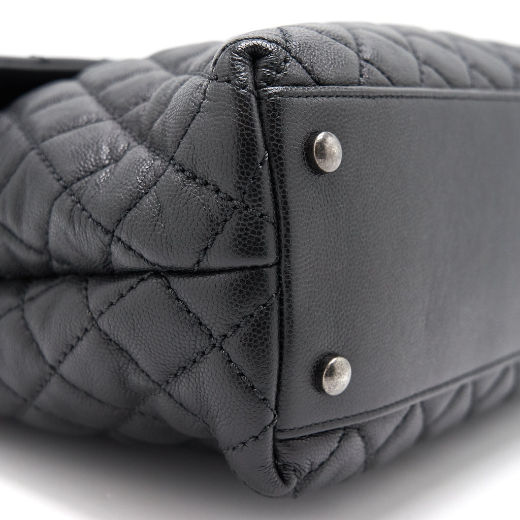 Chanel COCO Handle Flap Bag Large Black