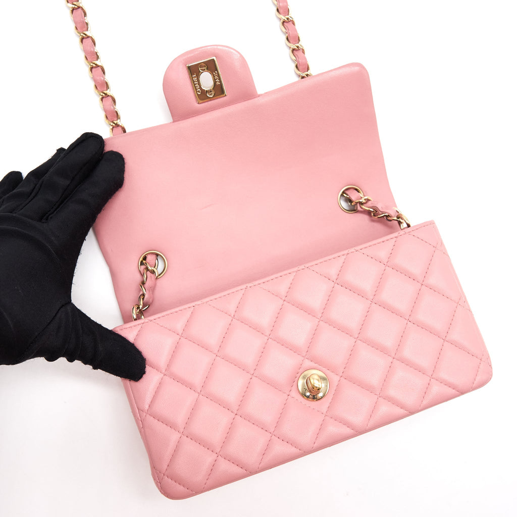 Chanel Mini Rectangular Light Pink L