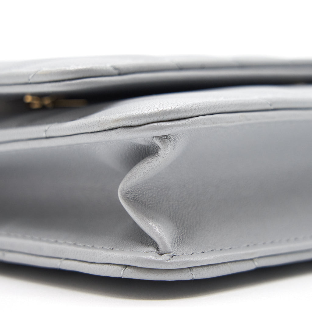 Chanel Wallet On Chain 20c Light Grey L