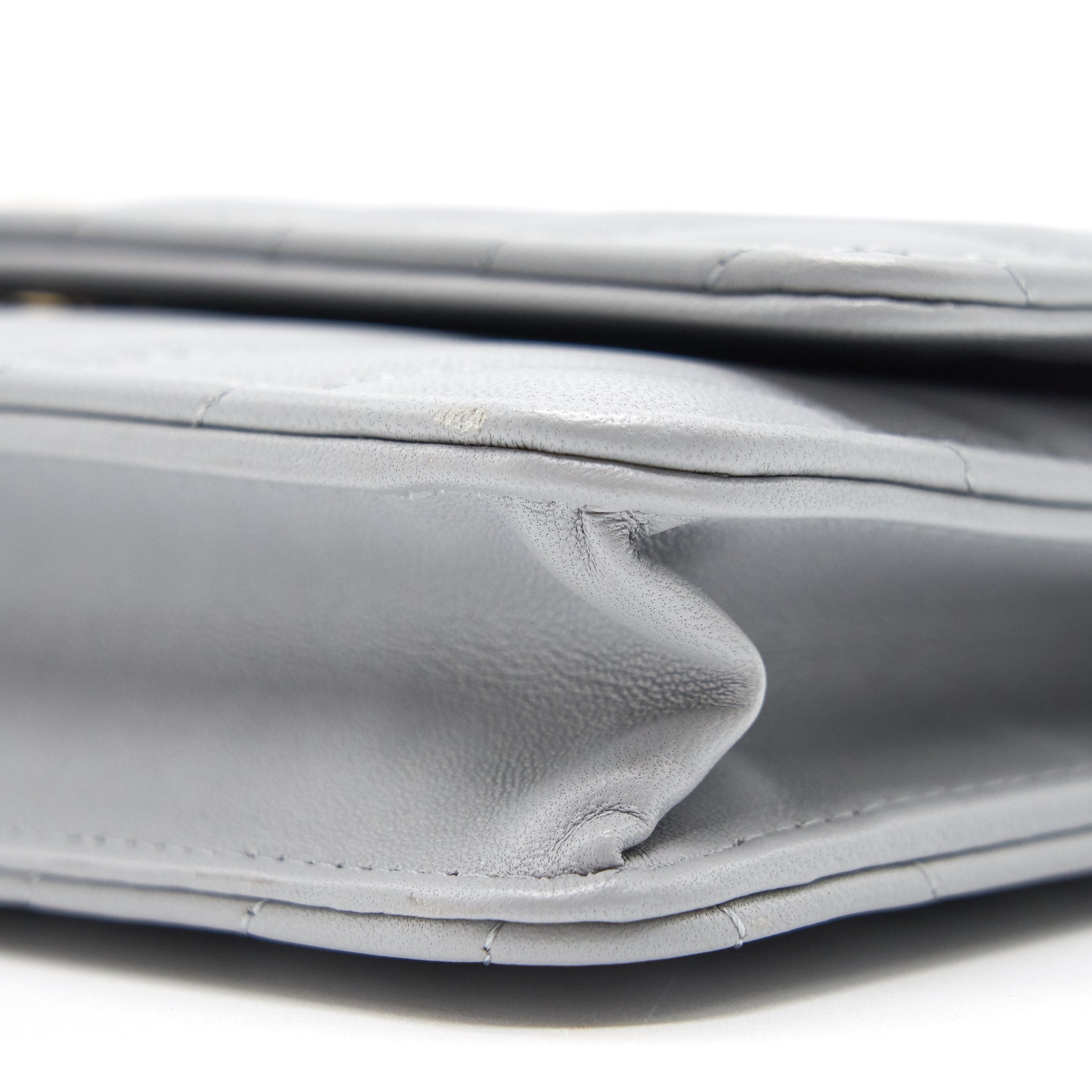 Chanel Wallet On Chain 20c Light Grey L