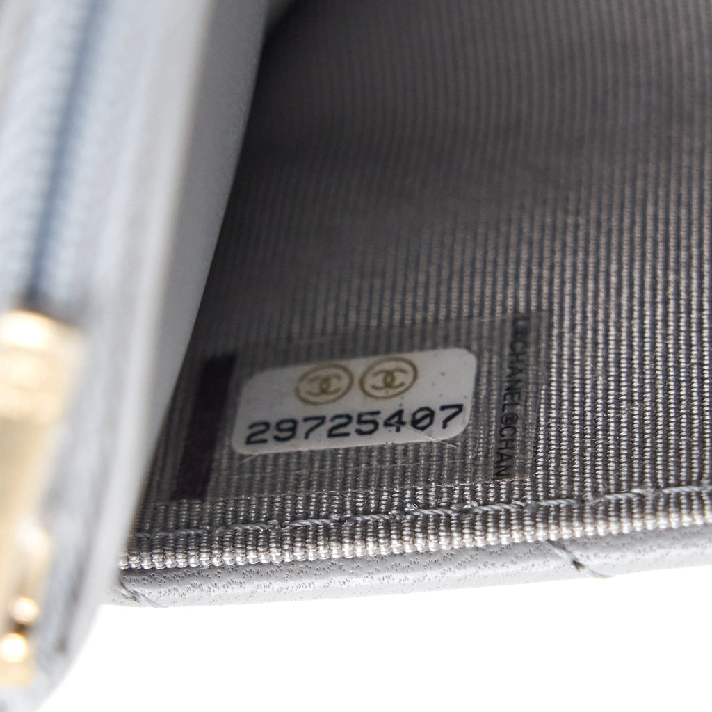 Chanel Wallet On Chain 20c Light Grey L