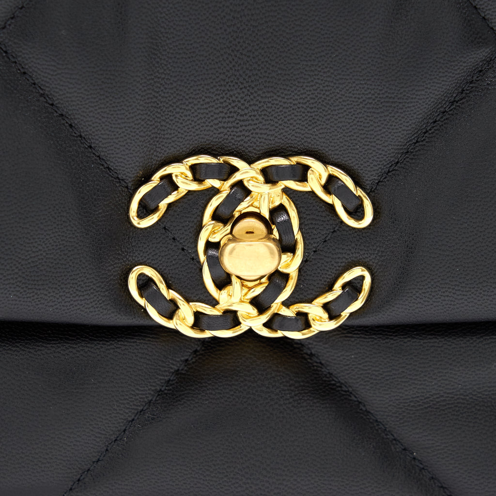 Chanel Large 19 Flap Bag Black
