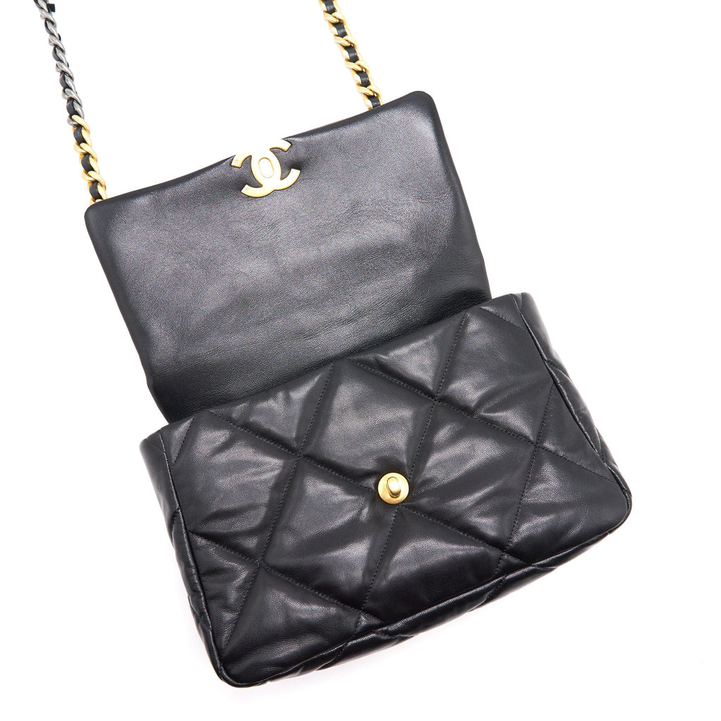 Chanel Large 19 Flap Bag Black